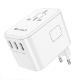 Εικόνα της Φορτιστής Lamtech Universal Travel Adapter με 3x USB-A & 2x USB-C 35W White LAM113850