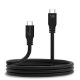 Εικόνα της Καλώδιο MediaRange USB-C to USB-C 3m 100W Black MRCS218