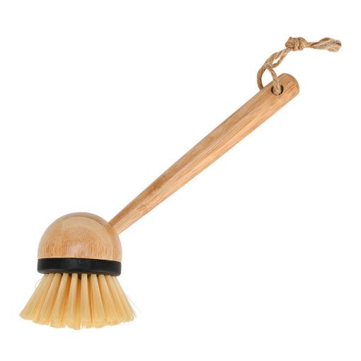 Εικόνα της Βούρτσα Καθαρισμού Πιάτων Estia Bamboo Essentials Bamboo με Ξύλινη Λαβή 22.5 x 7 cm Καφέ 04-28220