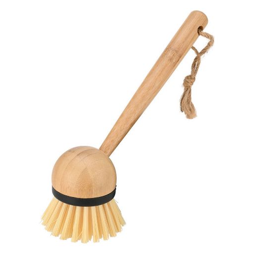 Εικόνα της Βούρτσα Καθαρισμού Πιάτων Estia Bamboo Essentials Bamboo με Ξύλινη Λαβή 22.5 x 7 cm Καφέ 04-28220