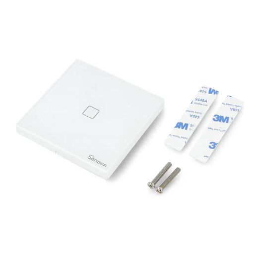 Εικόνα της Smart Εξωτερικός Διακόπτης Sonoff T2EU1C-RF 433MHz με Μονό Πλήκτρο Αφής White