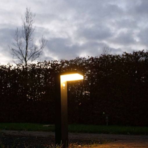 Εικόνα της Ηλιακό Φωτιστικό Κήπου 123LED 2700Κ IP44 με Αισθητήρα Κίνησης Black