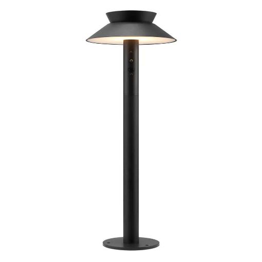 Εικόνα της Ηλιακό Φωτιστικό Κήπου Nordlux Justina 3000K IP44 με Αισθητήρα Κίνησης & Φωτός Black