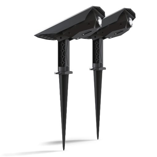 Εικόνα της Ηλιακά Προβολάκια Calex Padoa 2700K IP44 2τμχ Black