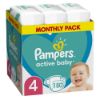 Εικόνα της Πάνες με Αυτοκόλλητο Pampers Active Baby No.4 (9-14Kg) Monthly Pack 180τμχ