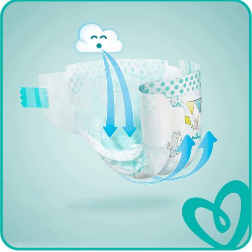 Εικόνα της Πάνες με Αυτοκόλλητο Pampers Active Baby No.6 (13-18Kg) Mega Pack 96τμχ