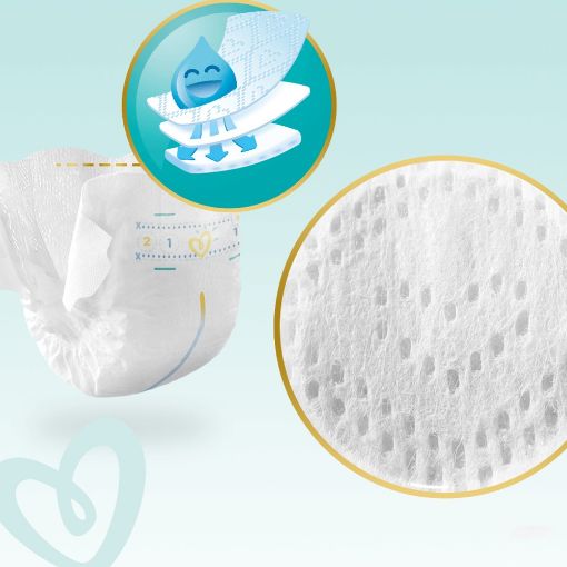 Εικόνα της Πάνες με Αυτοκόλλητο Pampers Premium Care No.4 (9-14Kg) Mega Pack 104τμχ