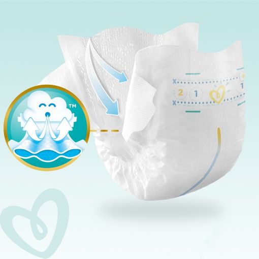 Εικόνα της Πάνες με Αυτοκόλλητο Pampers Premium Care No.4 (9-14Kg) Mega Pack 104τμχ