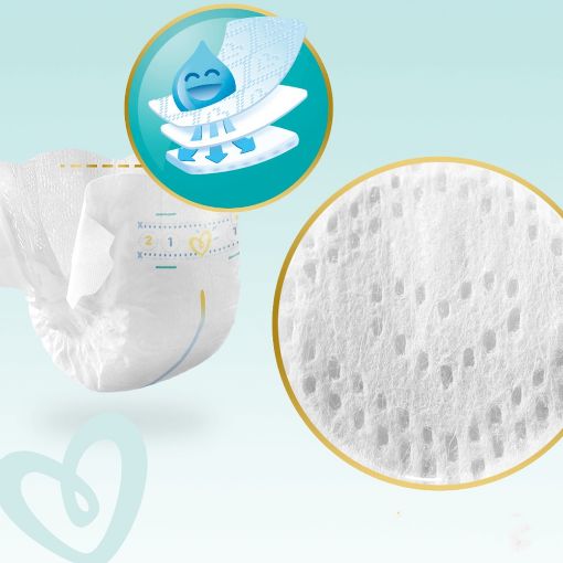 Εικόνα της Πάνες με Αυτοκόλλητο Pampers Premium Care No.3 (5-9Kg) Mega Pack 120τμχ