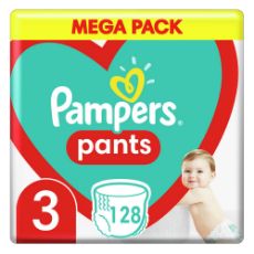 Εικόνα της Πάνες Βρακάκι Pampers Pants No.3 (6-11Kg) Mega Pack 128τμχ