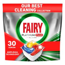 Εικόνα της Κάψουλες Πλυντηρίου Πιάτων Fairy Platinum Plus All in One Anti-Dull Lemon 30τμχ