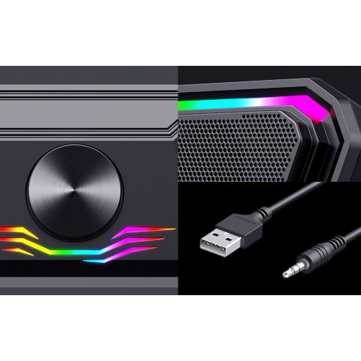 Εικόνα της Ηχείο Havit SK750BT RGB Bluetooth Black