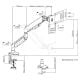 Εικόνα της Monitor Arm Anda Seat Stealth Pro II A9 Black AD-W-A9-1S-BB