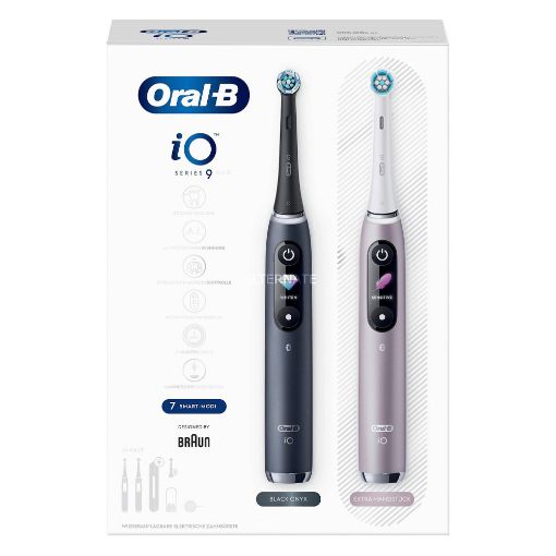 Εικόνα της Ηλεκτρικές Οδοντόβουρτσες Oral-B iO Series 9 (2-Pack) Black/Rose