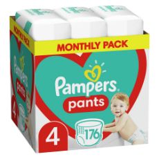 Εικόνα της Πάνες Βρακάκι Pampers Pants No.4 (9-15Kg) Monthly Pack 176τμχ