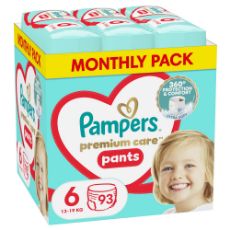 Εικόνα της Πάνες Βρακάκι Pampers Premium Care Pants No.6 (13-19Kg) Monthly Pack 93τμχ