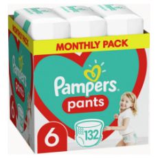 Εικόνα της Πάνες Βρακάκι Pampers Pants No.6 (13-19Kg) Monthly Pack 132τμχ