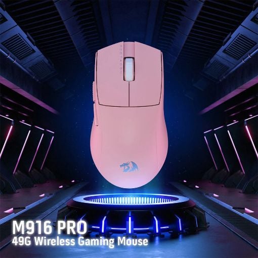 Εικόνα της Ποντίκι Redragon King M916 Pro 4K Wireless Pink