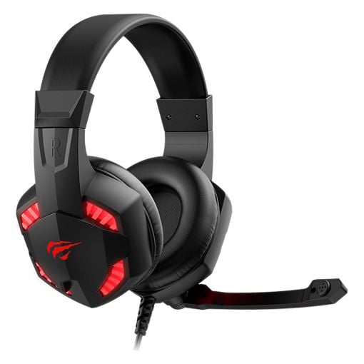 Εικόνα της Headset Havit Gamenote H2032d Red LED USB & 3.5mm Black