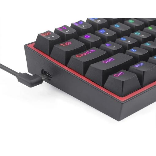 Εικόνα της Πληκτρολόγιο Redragon Fizz K617 SE 60% RGB Custom Switches (US) Black