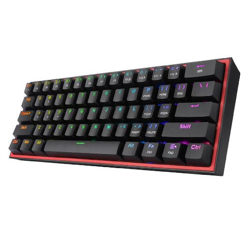 Εικόνα της Πληκτρολόγιο Redragon Fizz K617 SE 60% RGB Custom Switches (US) Black