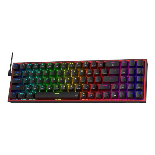Εικόνα της Πληκτρολόγιο Redragon Pollux K628 75% RGB Red Switches (US) Black