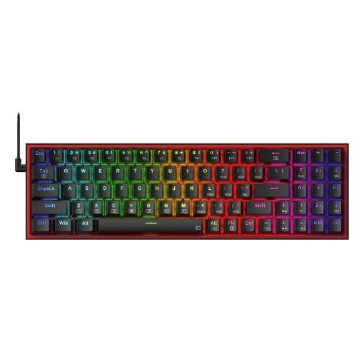 Εικόνα της Πληκτρολόγιο Redragon Pollux K628 75% RGB Red Switches (US) Black