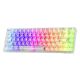 Εικόνα της Πληκτρολόγιο Redragon Castor K631 PRO Transparent 65% Wireless RGB Custom Switches White