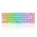 Εικόνα της Πληκτρολόγιο Redragon Castor K631 PRO Transparent 65% Wireless RGB Custom Switches White