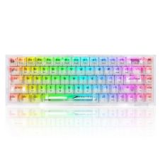 Εικόνα της Πληκτρολόγιο Redragon Castor K631 PRO Transparent 65% Wireless RGB Custom Switches White