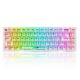 Εικόνα της Πληκτρολόγιο Redragon Castor K631 PRO Transparent 65% Wireless RGB Custom Switches White
