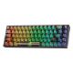 Εικόνα της Πληκτρολόγιο Redragon Castor K631 PRO Transparent 65% Wireless RGB Custom Switches Black
