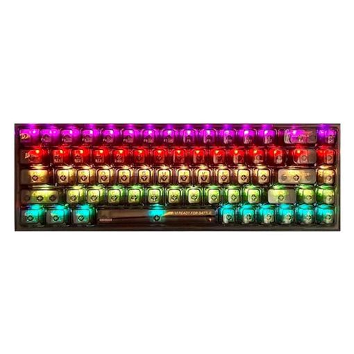 Εικόνα της Πληκτρολόγιο Redragon Castor K631 PRO Transparent 65% Wireless RGB Custom Switches Black