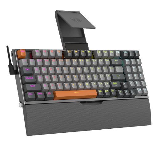 Εικόνα της Πληκτρολόγιο Redragon Olaf K648GG 90% RGB Red Switches (US) Grey