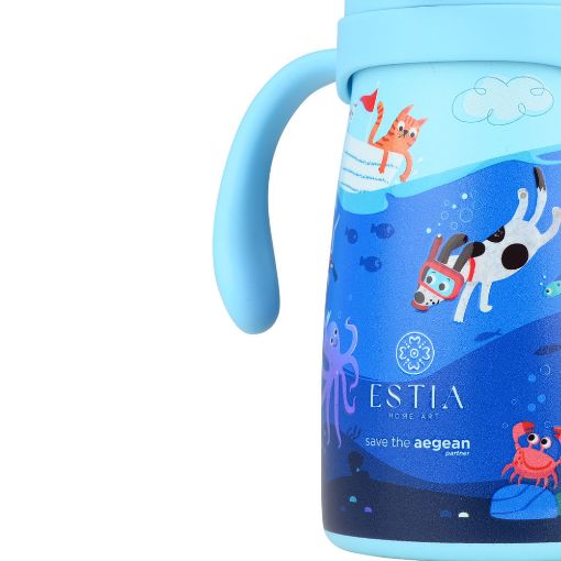 Εικόνα της Παιδικό Παγούρι Θερμός Estia Bubble Bottle Save The Aegean 300ml Ocean Play 01-33170