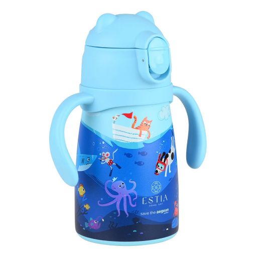 Εικόνα της Παιδικό Παγούρι Θερμός Estia Bubble Bottle Save The Aegean 300ml Ocean Play 01-33170