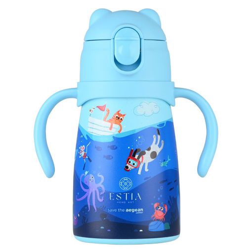 Εικόνα της Παιδικό Παγούρι Θερμός Estia Bubble Bottle Save The Aegean 300ml Ocean Play 01-33170