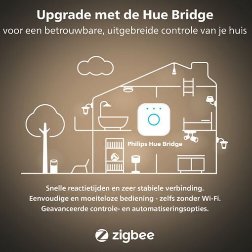 Εικόνα της Smart Lamp Philips Hue E27 G93 550lm 7W Extra Warm White