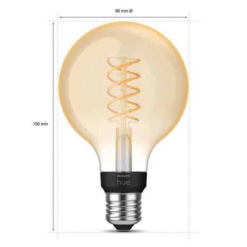 Εικόνα της Smart Lamp Philips Hue E27 G93 550lm 7W Extra Warm White