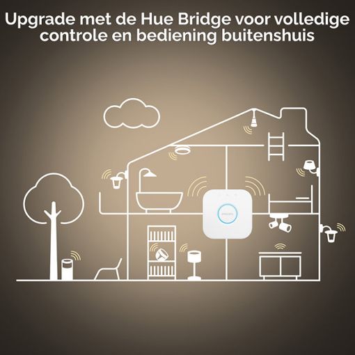 Εικόνα της Smart Lamp Philips Hue E27 A60 800lm 6W Tunable White (2-Pack)