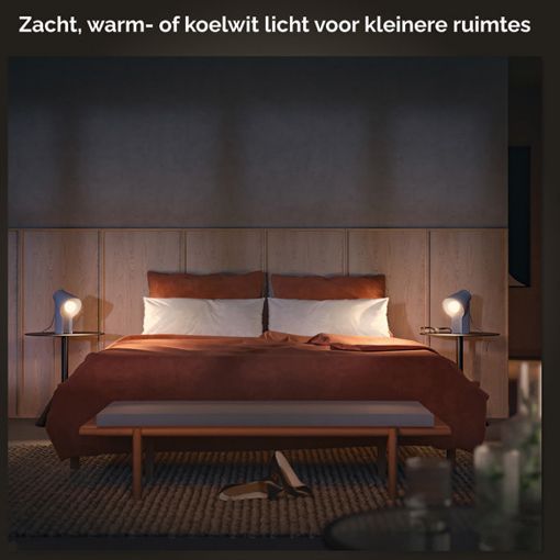 Εικόνα της Smart Lamp Philips Hue E27 A60 800lm 6W Tunable White (2-Pack)