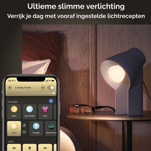 Εικόνα της Smart Lamp Philips Hue E27 A60 800lm 6W Tunable White (2-Pack)