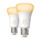 Εικόνα της Smart Lamp Philips Hue E27 A60 800lm 6W Tunable White (2-Pack)