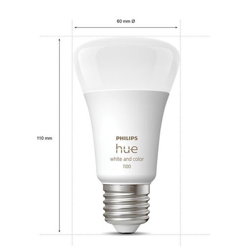 Εικόνα της Smart Lamp Philips Hue E27 A60 1100lm 9W RGB & Tunable White 929002468801