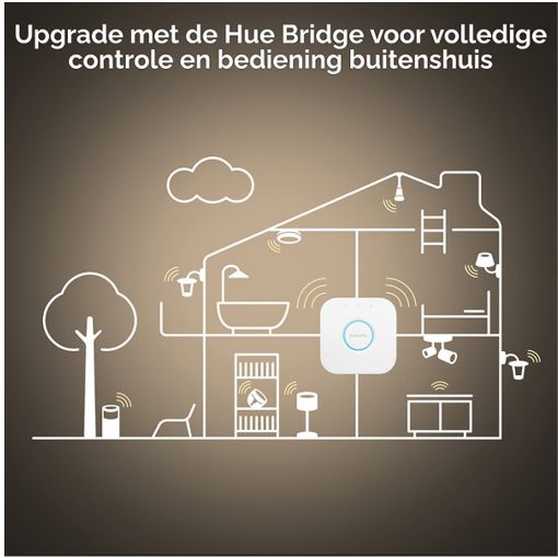 Εικόνα της Smart Lamp Philips Hue E27 A60 1100lm 8W Tunable White