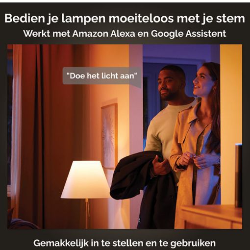 Εικόνα της Smart Lamp Philips Hue E27 A60 1100lm 8W Tunable White