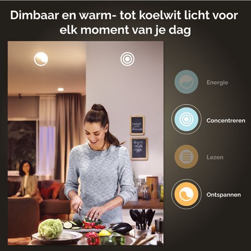 Εικόνα της Smart Lamp Philips Hue E27 A60 1100lm 8W Tunable White