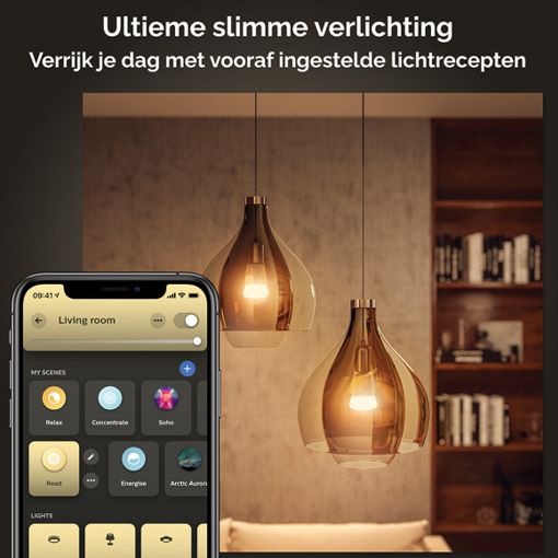 Εικόνα της Smart Lamp Philips Hue E27 A60 1100lm 8W Tunable White