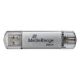 Εικόνα της MediaRange USB 3.2 Combo Flash Drive with USB-A & USB-C 256GB Silver MR939-1