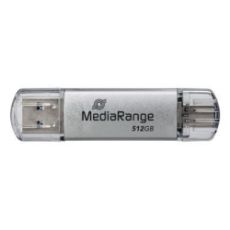 Εικόνα της MediaRange USB 3.2 Combo Flash Drive with USB-A & USB-C 512GB Silver MR940-1